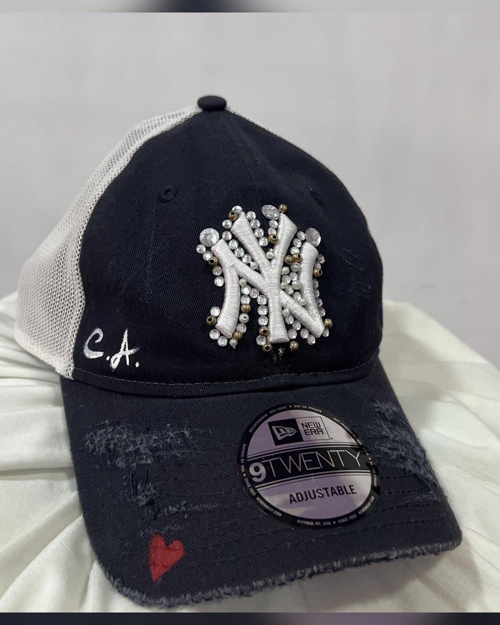 New Era · perle e iniziali — Cappello New Era 9TWENTY